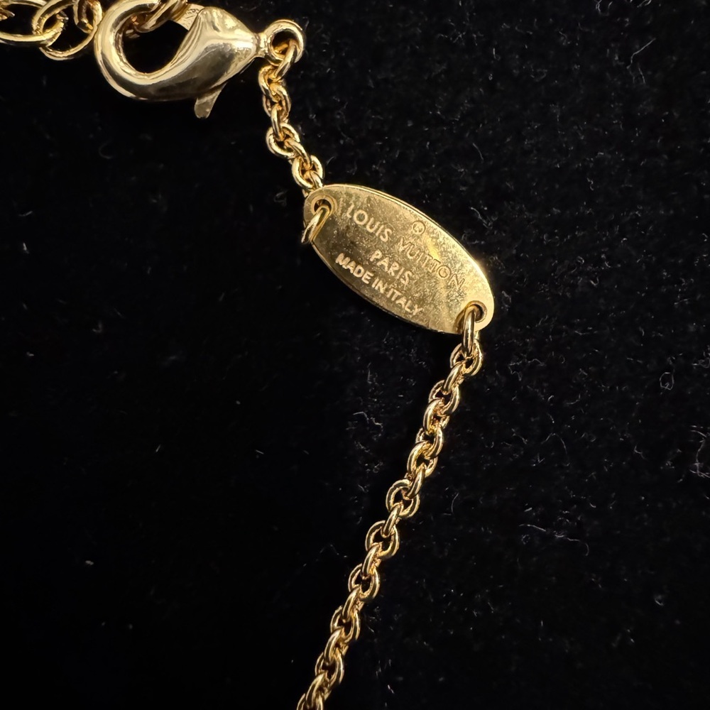 Louis Vuitton Gold and Pink Bracelet with Dainty Charms - Picture 5 of 6